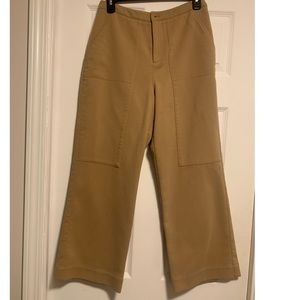 Wide leg side pocket pants